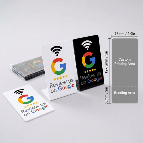 Programmable NFC Google Review Display Card Stand