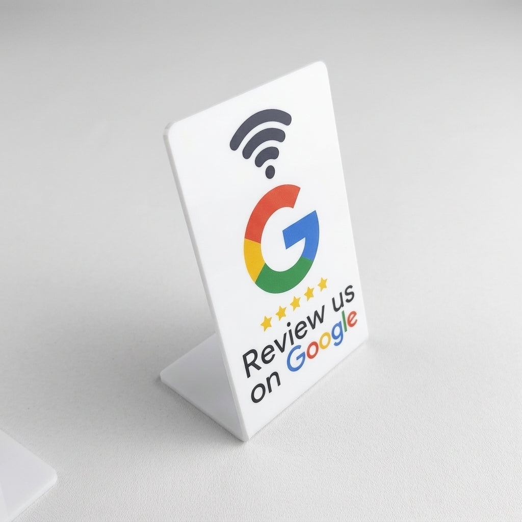 Programmable NFC Google Review Display Card Stand