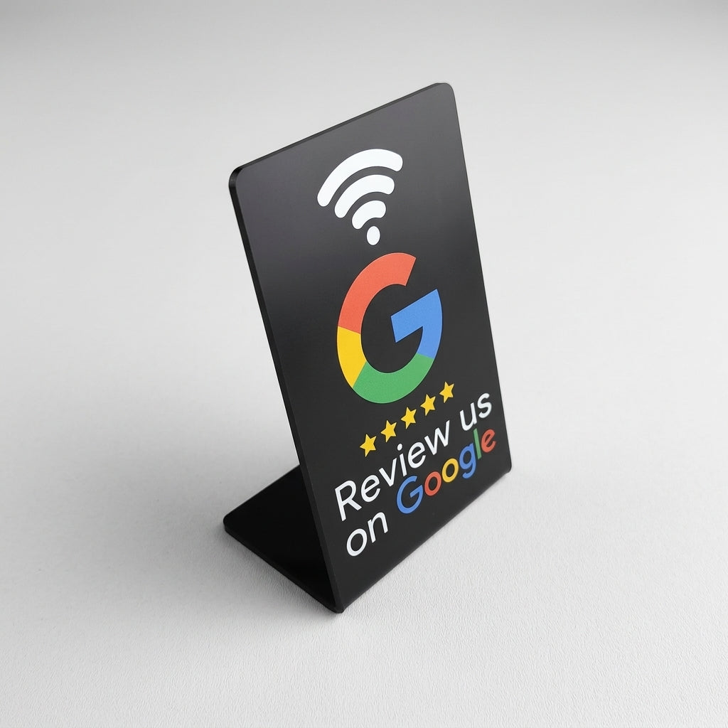 Programmable NFC Google Review Display Card Stand